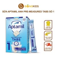 Sữa Aptamil Anh Pre-measured Tabs số 1 cho Bé 0-6M ( Hộp x 24 thanh )