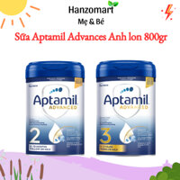 Sữa Aptamil bạc Anh số 1,2,3 800g - hanzo2009