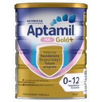 Sữa Aptamil Gold + HA của Úc cho trẻ từ 0 đến 12 tháng có nguy cơ/tiền sử dị ứng hộp 900g