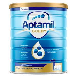 Sữa Aptamil Gold Plus số 1 của Úc cho trẻ từ 0 đến 6 tháng tuổi hộp 900g