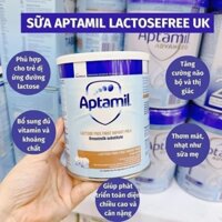 Sữa Aptamil Lactose Free sữa cho trẻ bất dung nạp Lactose dưới 12 tháng