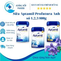 Sữa Aptamil Profutura Anh số 1,2,3 800g giúp bé phát triển toàn diện cả về trí tuệ, chiều cao,cân nặng-Hoàng Yến Pharma