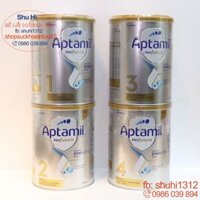 Sữa Aptamil Profutura Hộp 900g Úc Số 1,2,3,4, Sữa bột Aptamil bạc Úc