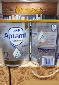 Sữa Aptamil Úc Số 2 – 900g (6-12m) – Thùng 3 lon
