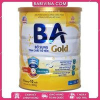 Sữa BA Gold 800g | Dinh Dưỡng Cho Trẻ Từ 6 tháng -10 Tuổi, Tăng Cân, Cao Lớn, Thông Minh, Khỏe Mạnh | Mua BA Gold Chính Hãng, Viện Dinh Dưỡng Khuyên Dùng, Giá Rẻ Nhất Tại Babivina