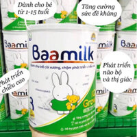 Sữa Baamilk IQ 900g dành cho trẻ còi xương chậm phát triển chiều cao, ptrien não bộ trẻ từ 1-15 tuổi