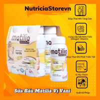 Sữa bầu Matilia 1 Lốc 4 Chai 200ml Vị Vani, Socola, Dâu, Biscuit Của Pháp