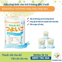 Sữa Beanstalk Tsuyoiko cho trẻ 9 tháng đến 3 tuổi lon 800g