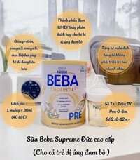 Sữa Beba Supreme Pre 0-6m