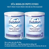 Sữa Bebilon pepti Syneo thủy phân toàn phần cho bé dị ứng sữa đạm bò số 1, số 2, 400g