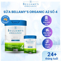 Sữa Bellamy Organic A2 800G Số 4, sữa bột hỗ trợ phát triển chiều cao và trí não cho bé từ 2 tuổi