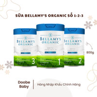 Sữa Bellamy’s Organic Beta Genica-8™ số 1-2-3 800g, Nhập Khẩu Chính Hãng
