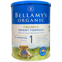 Sữa Bellamy's Organic Úc số 1 900g cho trẻ 0-6 tháng tuổi