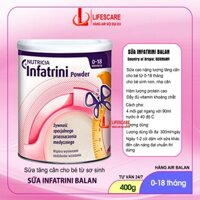 Sữa béo Infatrini Balan tăng cân cho bé nhẹ cân từ 0-18 tháng, hộp 400g-Lifescare