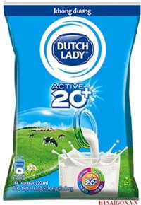 SỮA BỊCH ACTIVE 20+ KHÔNG ĐƯỜNG 220ML