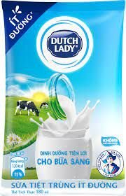 SỮA BỊCH DUTCH LADY ÍT ĐƯỜNG 180ML