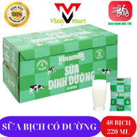 Sữa Bịch VINAMILK Có Đường Thùng 48 Bịch