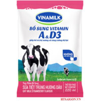 SỮA BỊCH VINAMILK DÂU 220ML