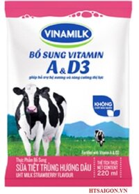 SỮA BỊCH VINAMILK DÂU 220ML