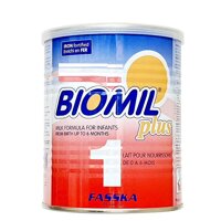 Sữa Biomil Plus 1 của Pháp cho trẻ từ 0 đến 6 tháng hộp 400g