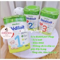 Sữa BLEDILAIT 900g ⚡ HÀNG CHÍNH HÃNG ⚡ Sữa bột Pháp Bledina mẫu mới nhất đủ số 1 2 3