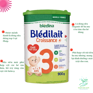 Sữa Bledina Bledilait Croissance số 3 - 900g (1 - 3 tuổi)