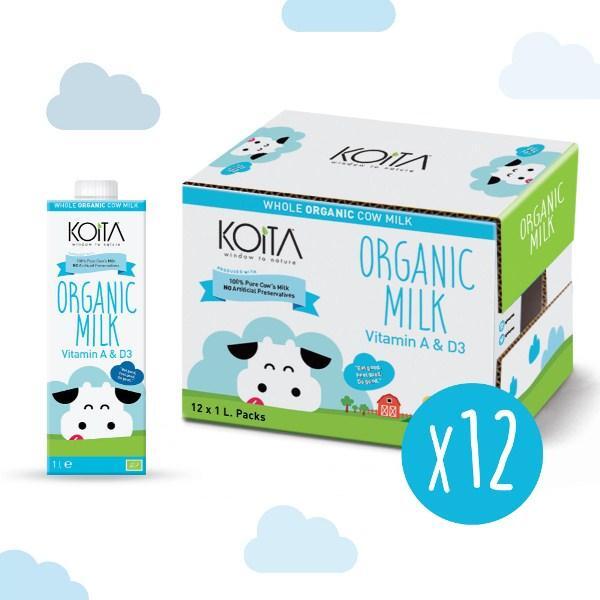 Sữa bò hữu cơ Koita nguyên kem - 1 lít