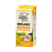 Sữa bò hữu cơ vị chuối Daioni Organic 200ml
