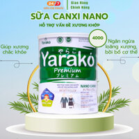 Sữa Bổ Sung Canxi Nano Cho Người Lớn Tuổi, Người Già YARAKO PREMIUM ngừa loãng xương Hộp 400G/900G