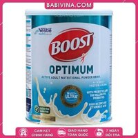 Sữa Boost Optimum 800g | Dinh Dưỡng Cao Năng Lượng Cho Người Cao Tuổi, Người Ốm, Bệnh Nhân, Người Phẫu Thuật | Mua Boost Optimum Chính Hãng Nestle, Giá Rẻ Nhất Tại Babivina