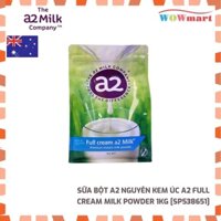 Sữa bột A2 nguyên kem Úc A2 Full Cream Milk Powder 1kg