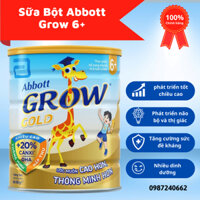 Sữa Bột Abbott Grow 6+ 900g giúp trẻ từ 6 tuổi trở lên phát triển tốt về trí tuệ và thể chất