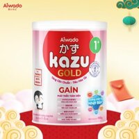 Sữa bột Aiwado Kazu Gain Gold 1+ 350 gram  - Số 1 Sữa Mát Tăng Cân giúp bé Mát Bụng, Tăng Cân Nhanh