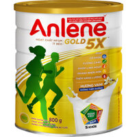 Sữa Bột Anlene Gold 5X Hương Vanilla Hộp Thiếc 800g