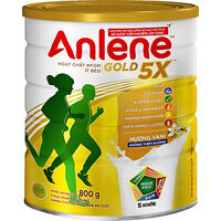 Sữa Bột Anlene Gold 5X Hương Vanilla (Hộp Thiếc 800g)