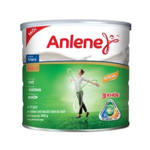 Sữa bột Anlene - hộp 400g (hộp thiếc dành cho người từ 19 đến 50 tuổi)