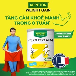 Sữa bột Appeton Weight Gain Adult - hộp 450 g