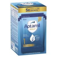 Sữa bột Aptamil Gold+ 1 Baby Infant Formula Powder Packs From Birth to 6 Months 5 Pack 22.5g