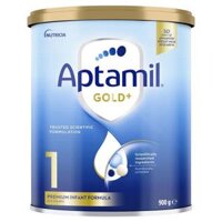 Sữa bột Aptamil Gold+ 1 cho trẻ từ sơ sinh đến 6 tháng tuổi 900g