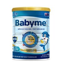 Sữa bột Babyme HMO 1 (tổ yến) hộp 400g date mới (trẻ 0-12 tháng tuổi)