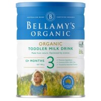 Sữa bột Bellamy’s Organic Toddler milk drink số 3 900g chính hãng - nhãn hiệu hữu cơ