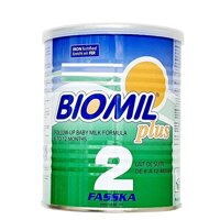 Sữa bột Biomil Plus 2 của Pháp cho trẻ từ 6 đến 12 tháng hộp 400g