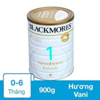 Sữa bột Blackmores NewBorn Formula số 1 hương vani 900g (0 - 6 tháng)