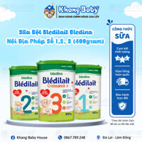 Sữa Bột Bledilait Bledina Nội Địa Pháp - Số 1,2 và 3 (400 gram)