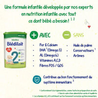 Sữa Bột Bledilait Bledina số 2 Nội Địa Pháp 900g