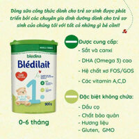 Sữa bột Bledilait Pháp số 1 cho bé từ 0 đến 6 tháng tuổi Lon 800gram