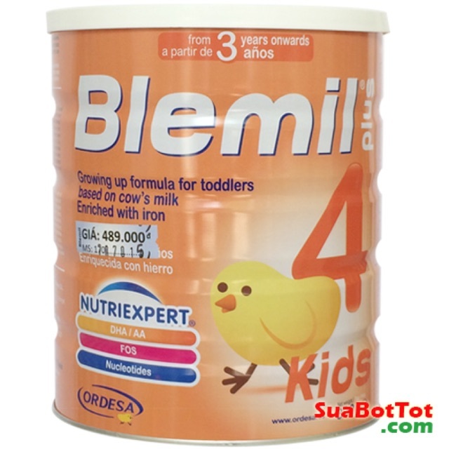 Sữa bột Blemil Plus 4 - 800g (dành cho trẻ từ 3-6 tuổi)
