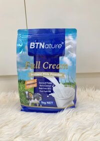 Sữa bột BTNature Nguyên Kem Full Cream Instant Milk Powder Túi 1kg