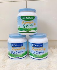Sữa bột BTNature Premium nguyên kem Lon 1kg