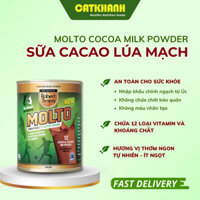 Sữa Bột Cacao Lúa Mạch Molto Cocoa Milk Powder Úc Lon 450g Thức Uống Cung Cấp Năng Lượng | Cát Khánh